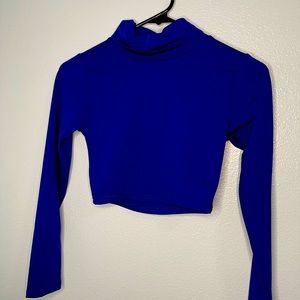 Blue turtleneck Top (small)